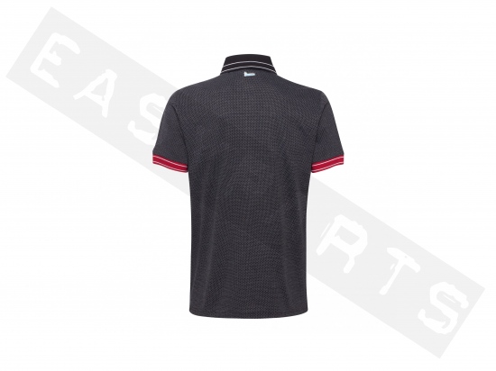 Piaggio Polo Shirt V-Stripes VESPA Heren Zwart
